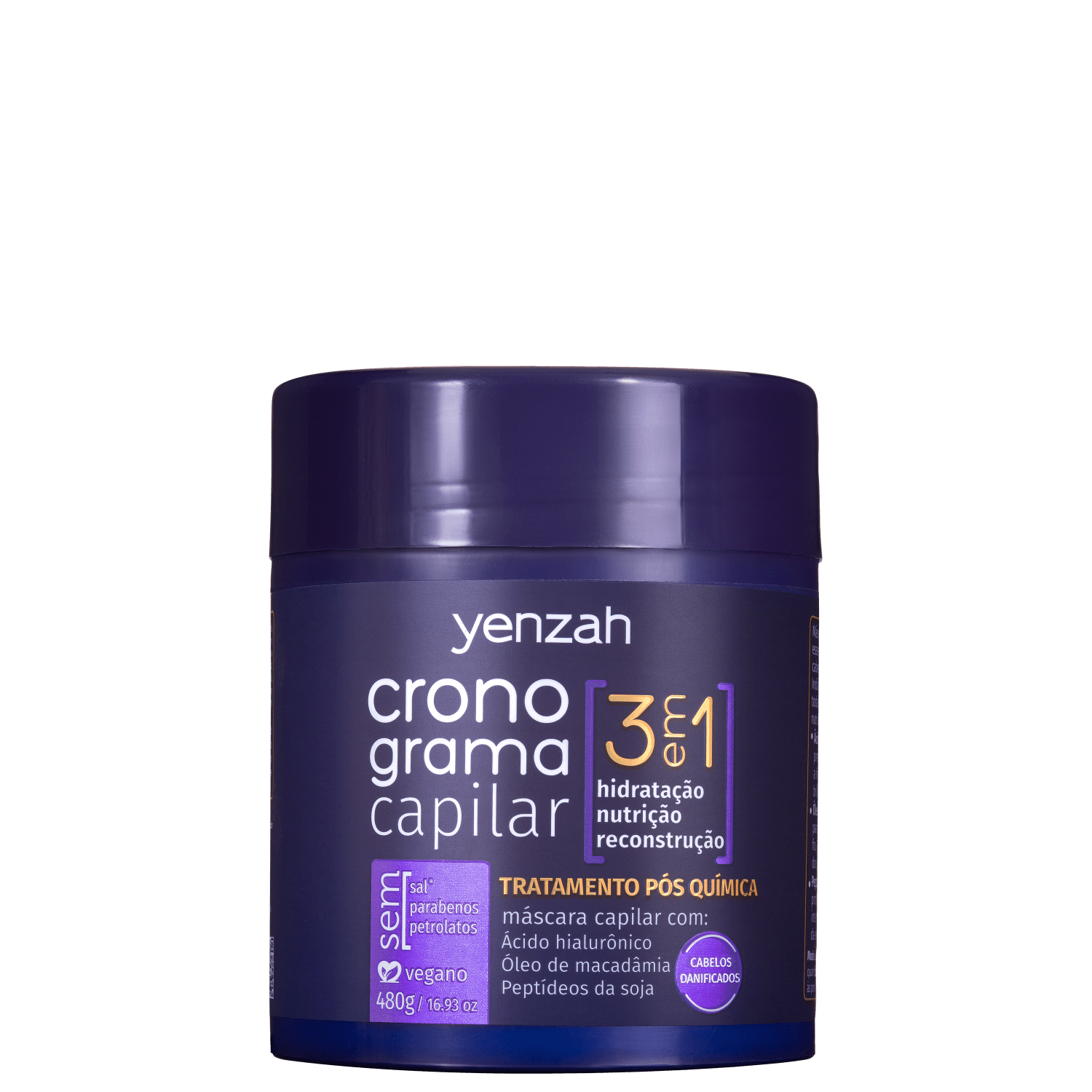 Miniatura Kit Yenzah Cronograma Capilar Pós-Química (4 Produtos)