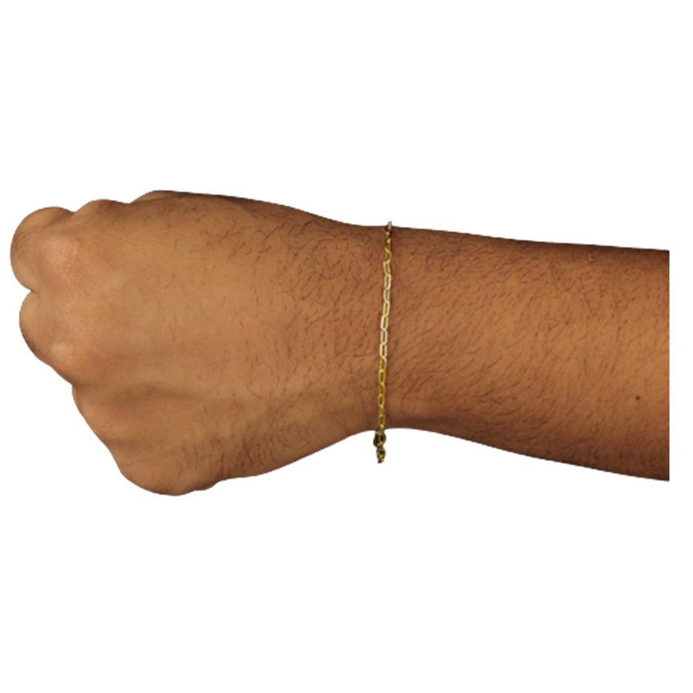 Miniatura Pulseira Tijolinho Quina 1Mm Moeda Antiga