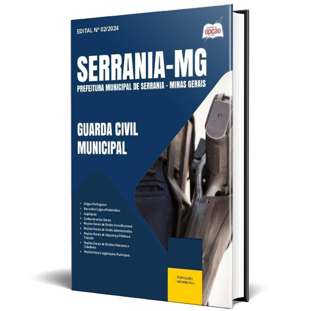 Miniatura Apostila Prefeitura Serrania Mg 2024 Guarda Civil Municipal