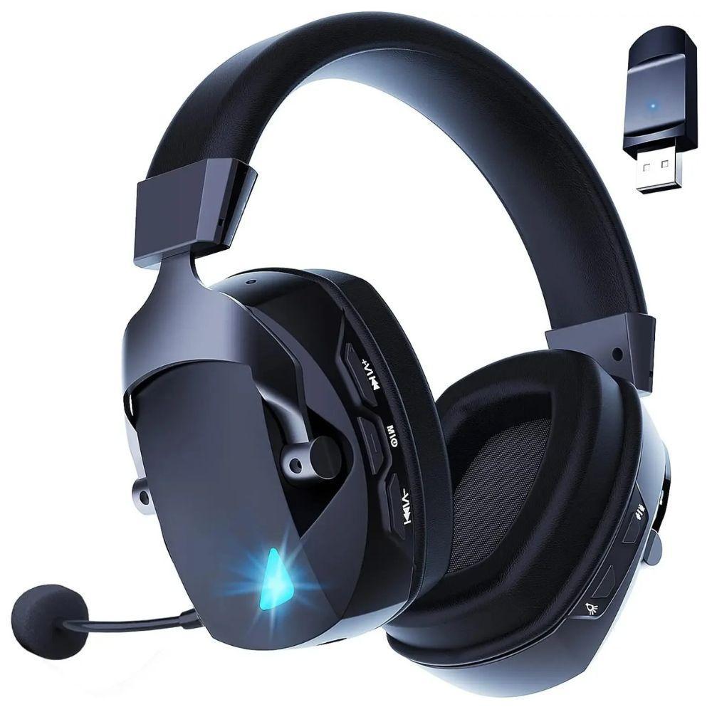 Miniatura Headset Gamer Sem Fio Acinaci, Bluetooth, 2.4G, Usb, 3.5Mm