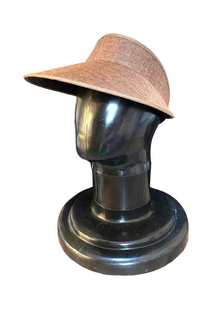 Miniatura Viseira Praia Primavera/Verão Modelo Palha Sintética Marrom