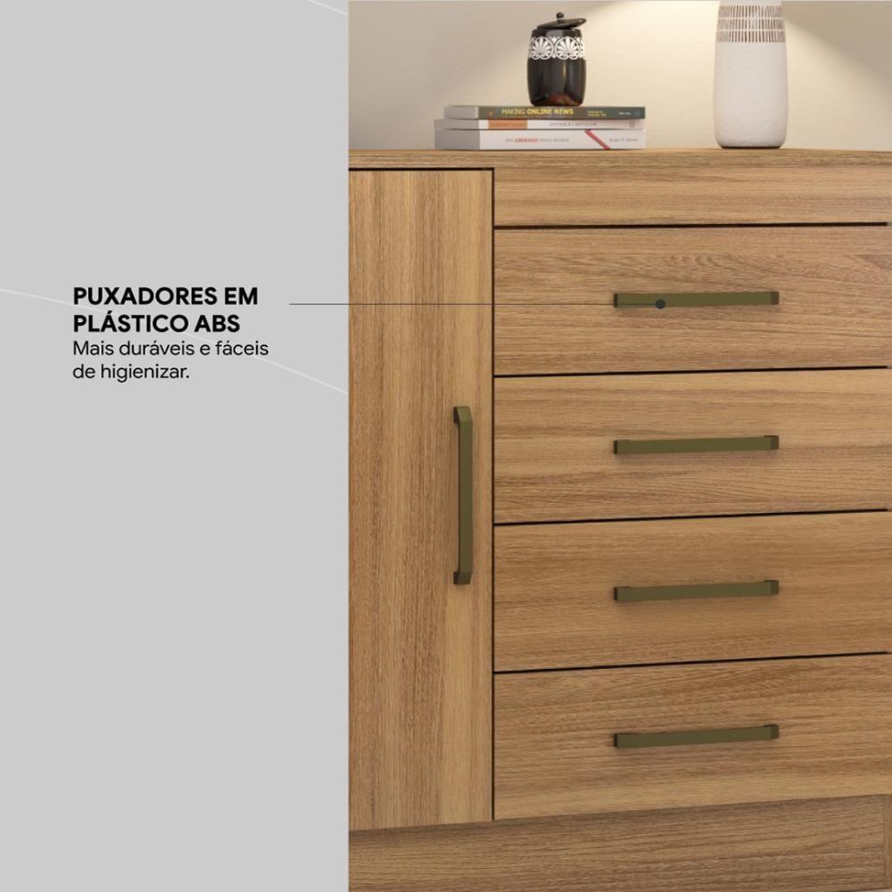 Miniatura Cômoda 4 Gavetas 1 Porta Com Rodizios Chile - Amêndola Touch Amêndola Touch