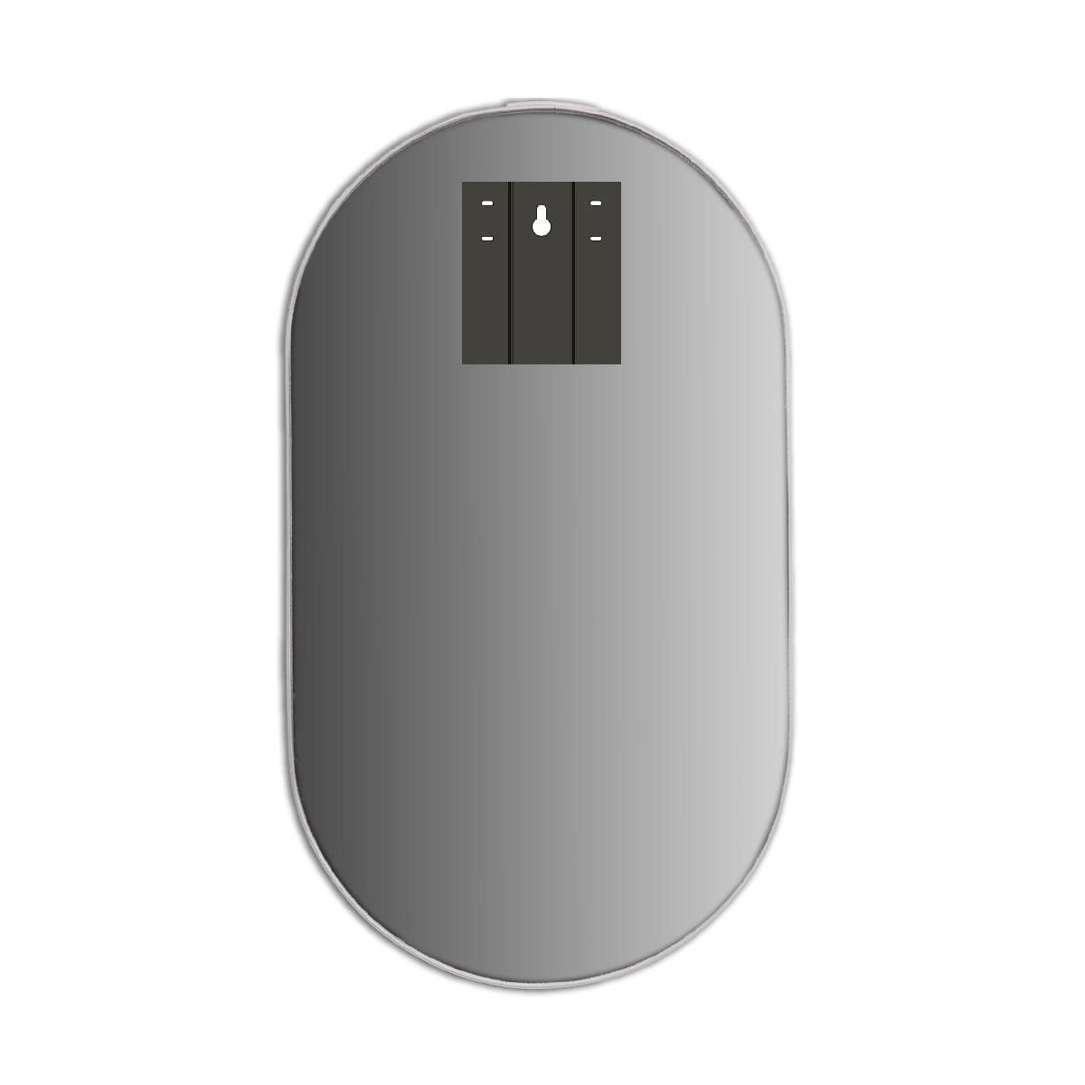 Miniatura Espelho Corpo Inteiro Oval 76X43Cm Iluminação Led Quente