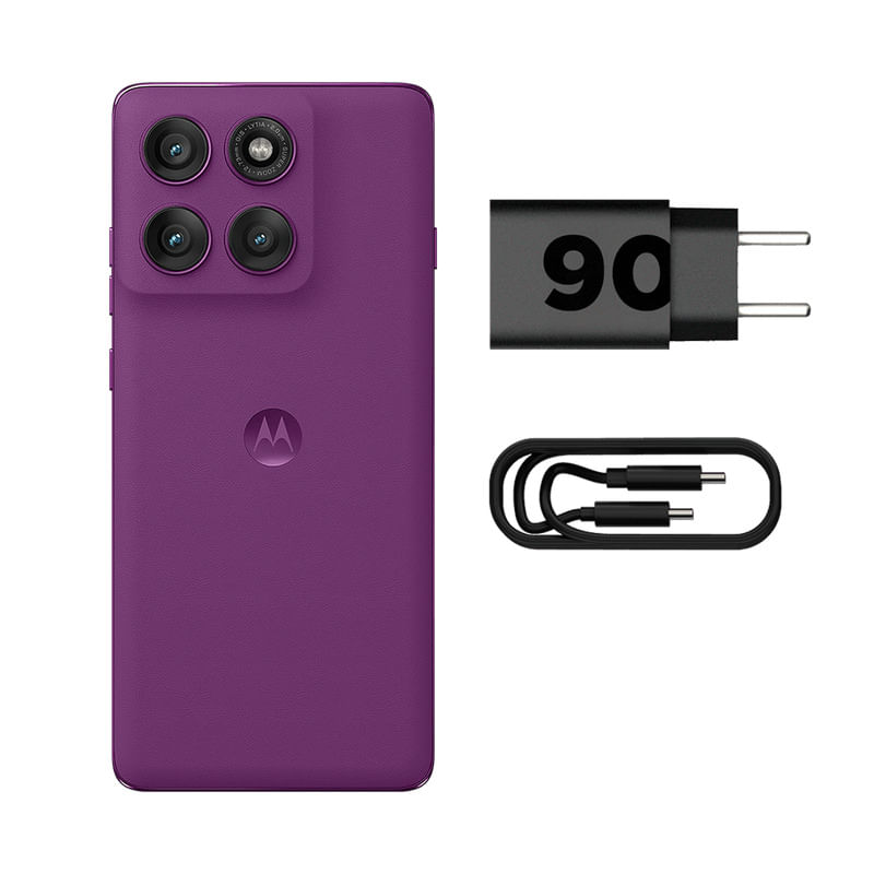 Miniatura Smartphone Motorola Edge 60 Pro 5G - Violeta, 256GB, RAM 24GB (12GB RAM+12GB Ram Boost), Câmera 50MP, Selfie 50MP e Tela de 6,7"