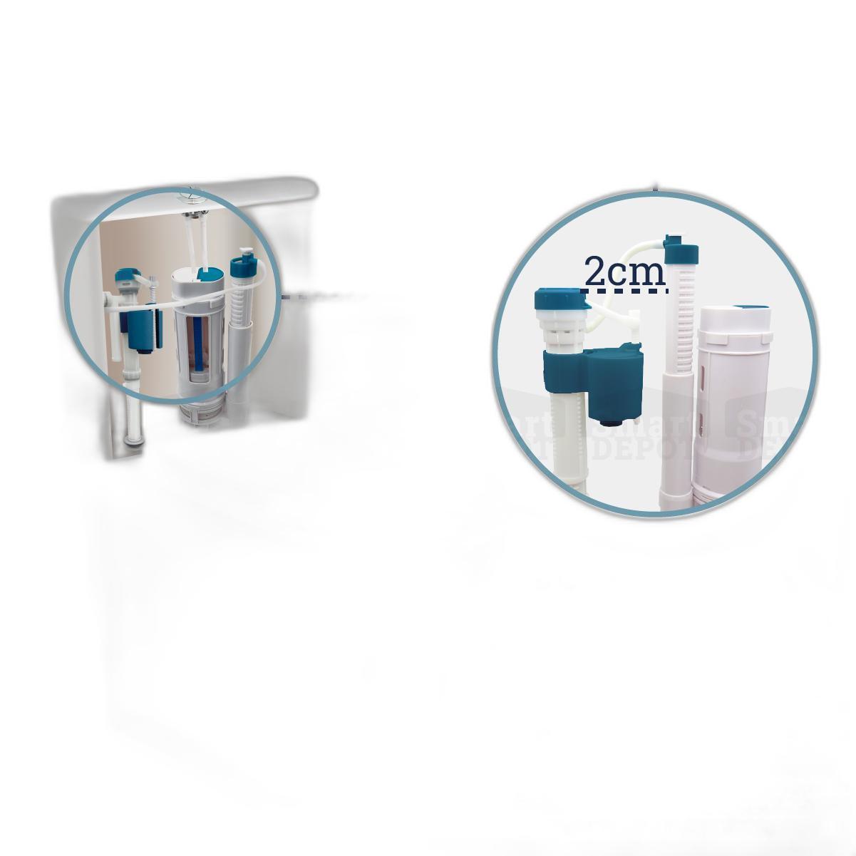 Kit Mecanismo Monobloco Superior Duplo Completo Smart Depot