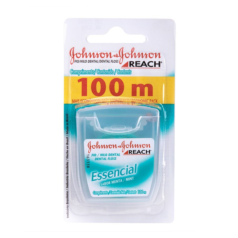 Miniatura Fio Dental Reach Johnson's Essencial Menta 100m