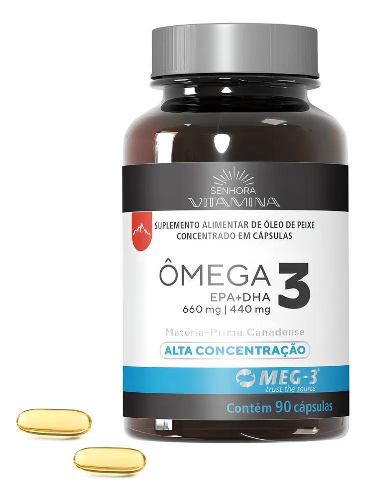 Miniatura 2X Ômega 3 Do Canadá Alta Concentração Epa Dha 1100Mg (90 Ca