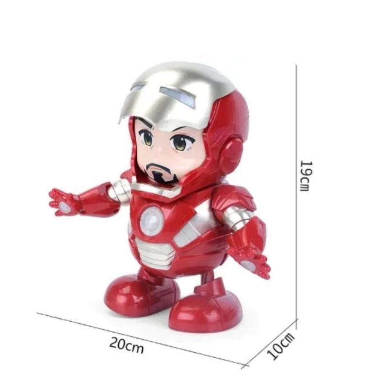 Robô Brinquedo Dançante Homem Ferro Herói Dançarino Boneco