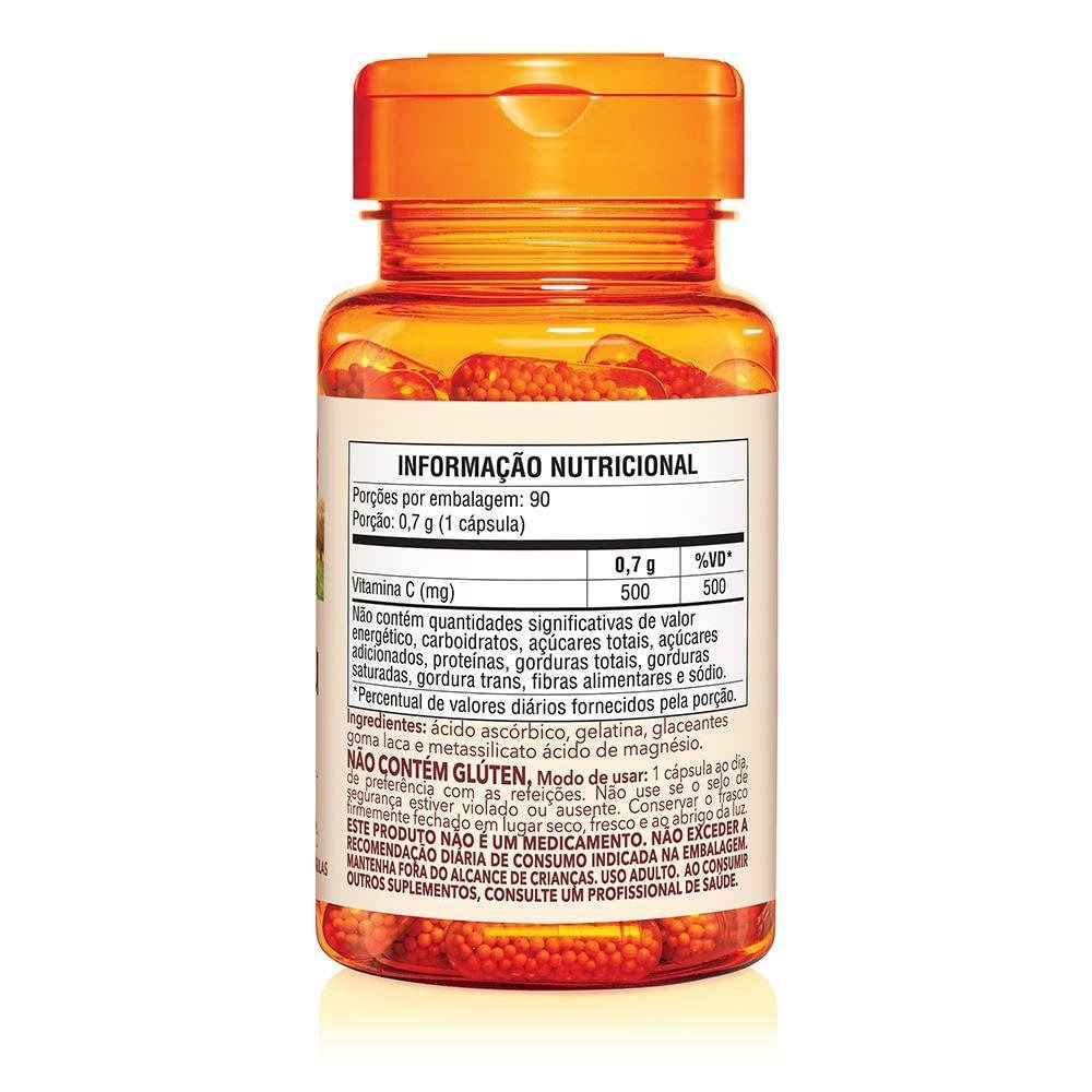 Miniatura Suplemento Alimentar Sundown Vitamina C Time Release 500mg 90 Cápsulas