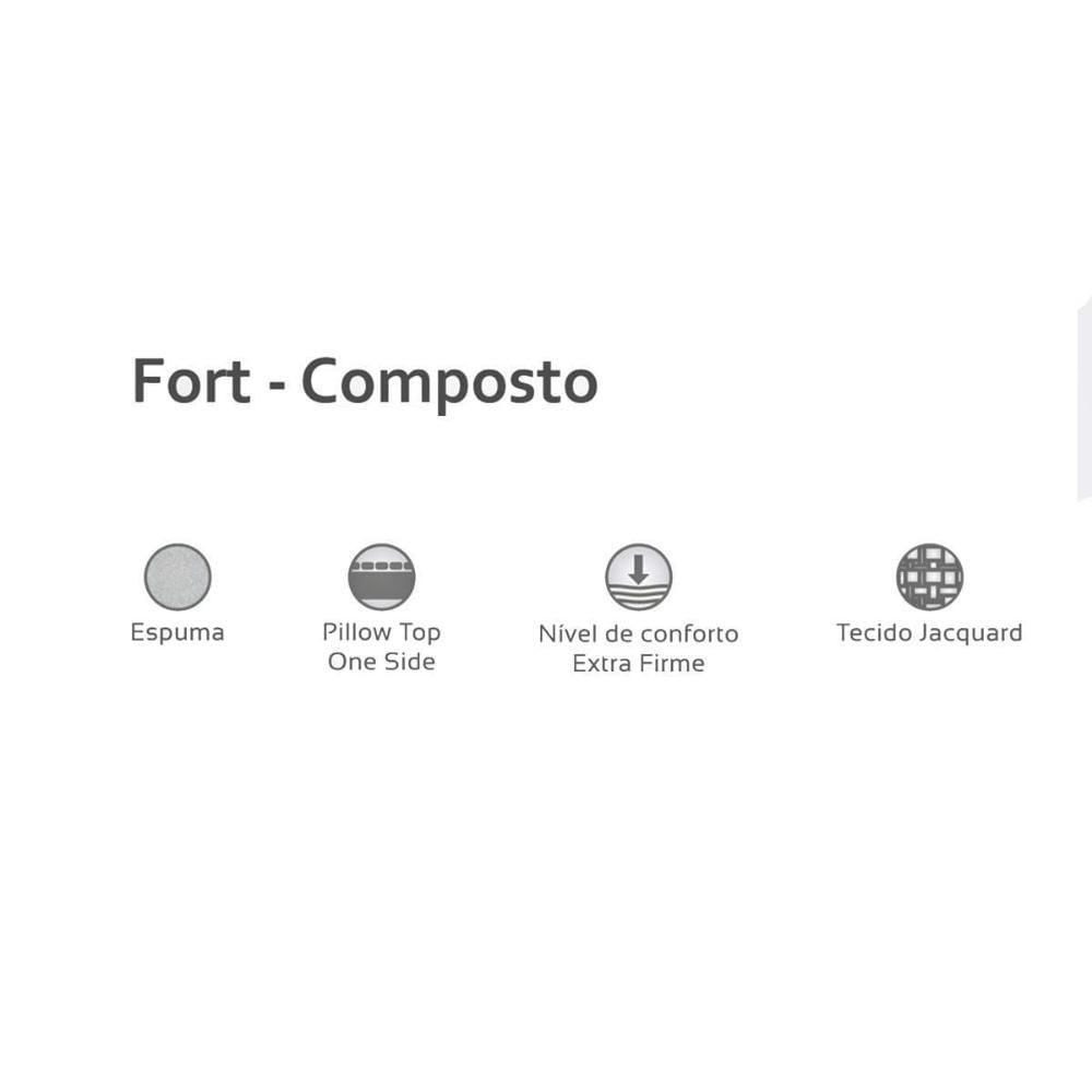 Miniatura Cama Box Baú Queen: Colchão Anatômico Herval Ag65 Firme Fort + Base Crc Courano White(158x198)