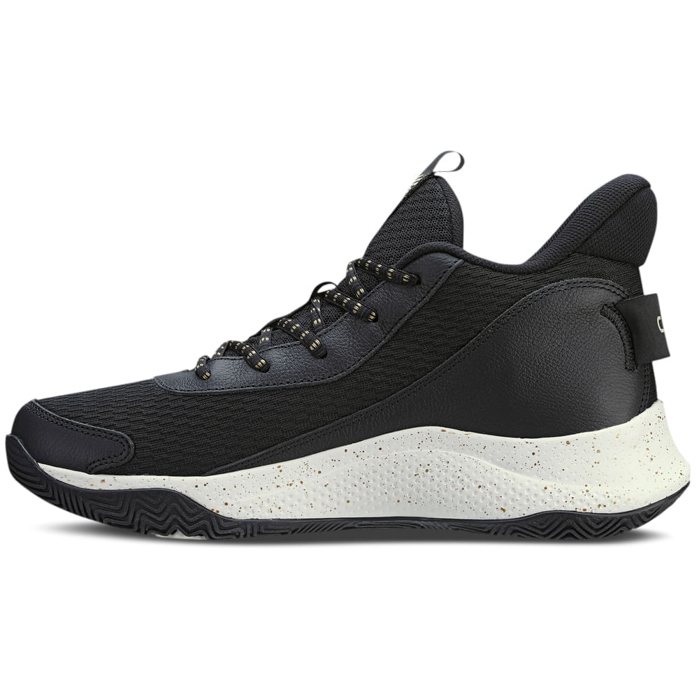 Miniatura Tênis de Basquete Masculino Under Armour Curry 3Z7 Preto - 46