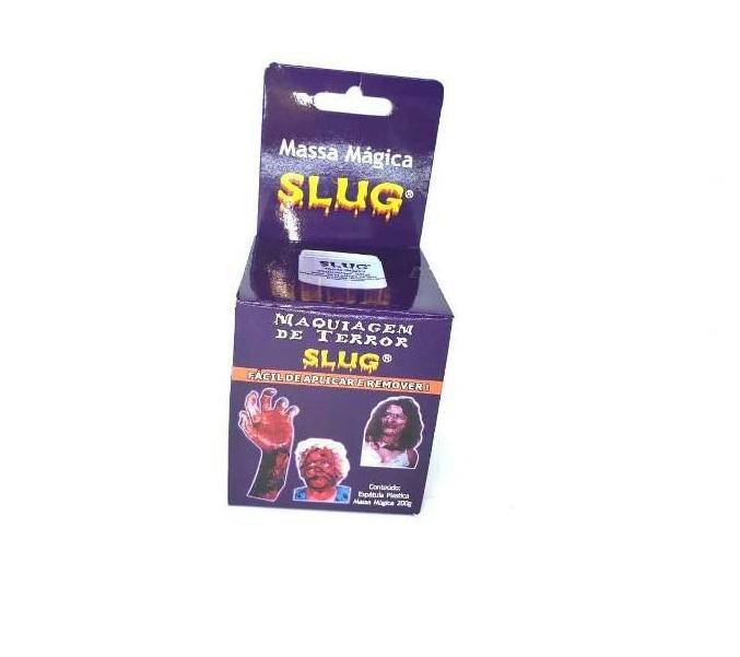 Miniatura Massa Maquiagem De Terror Efeitos Moldavel Slug 250 Gr