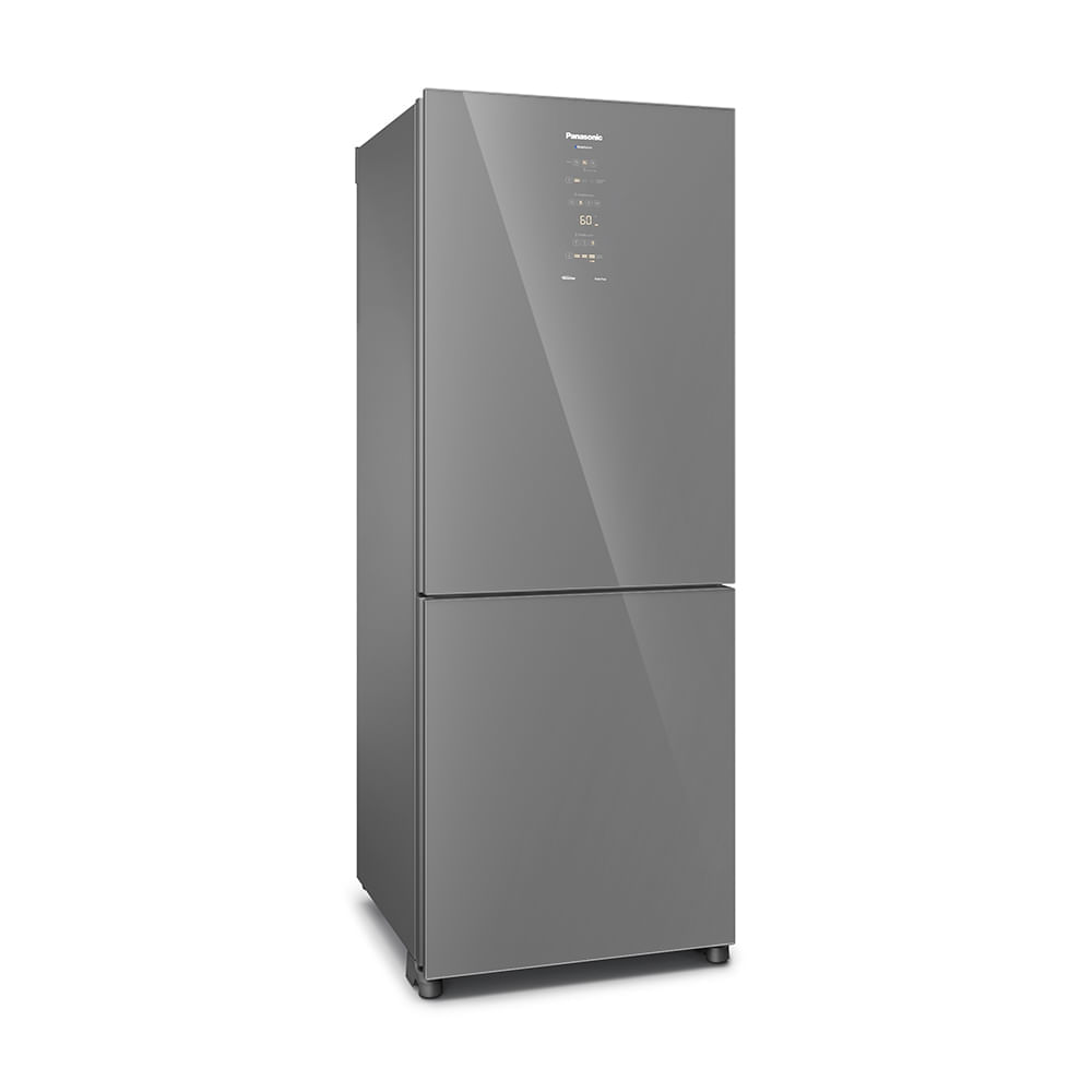 Geladeira Panasonic BB65 Diamond Glass Inverse Frost Free 450L Inverter A+++ - NR-BB65GVFM 110v