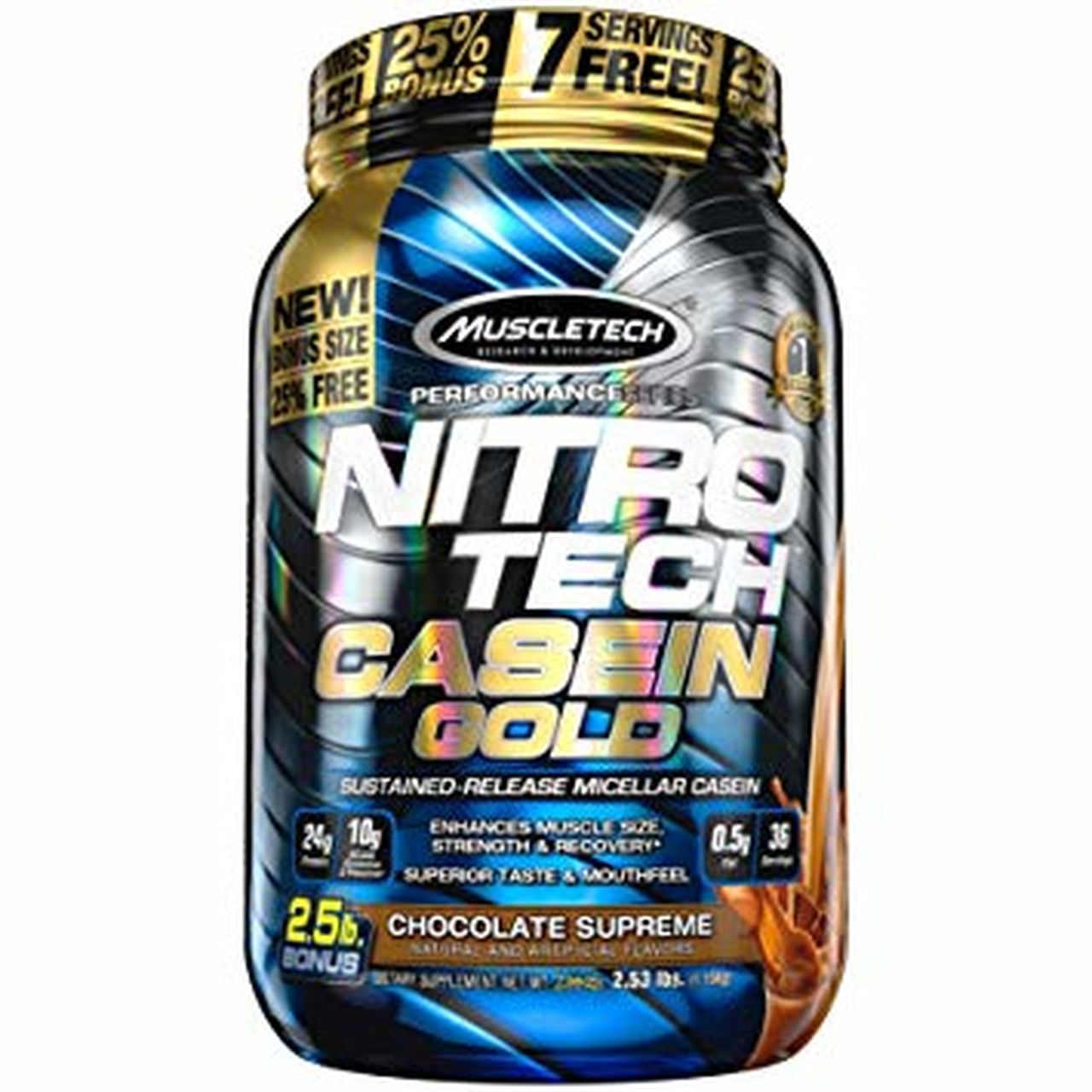 Miniatura Nitro Tech Casein Gold (1133g) Chocolate Supremo
