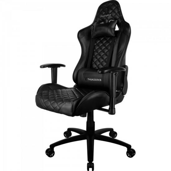 Miniatura Cadeira Gamer Profissional TGC12 Preta THUNDERX3