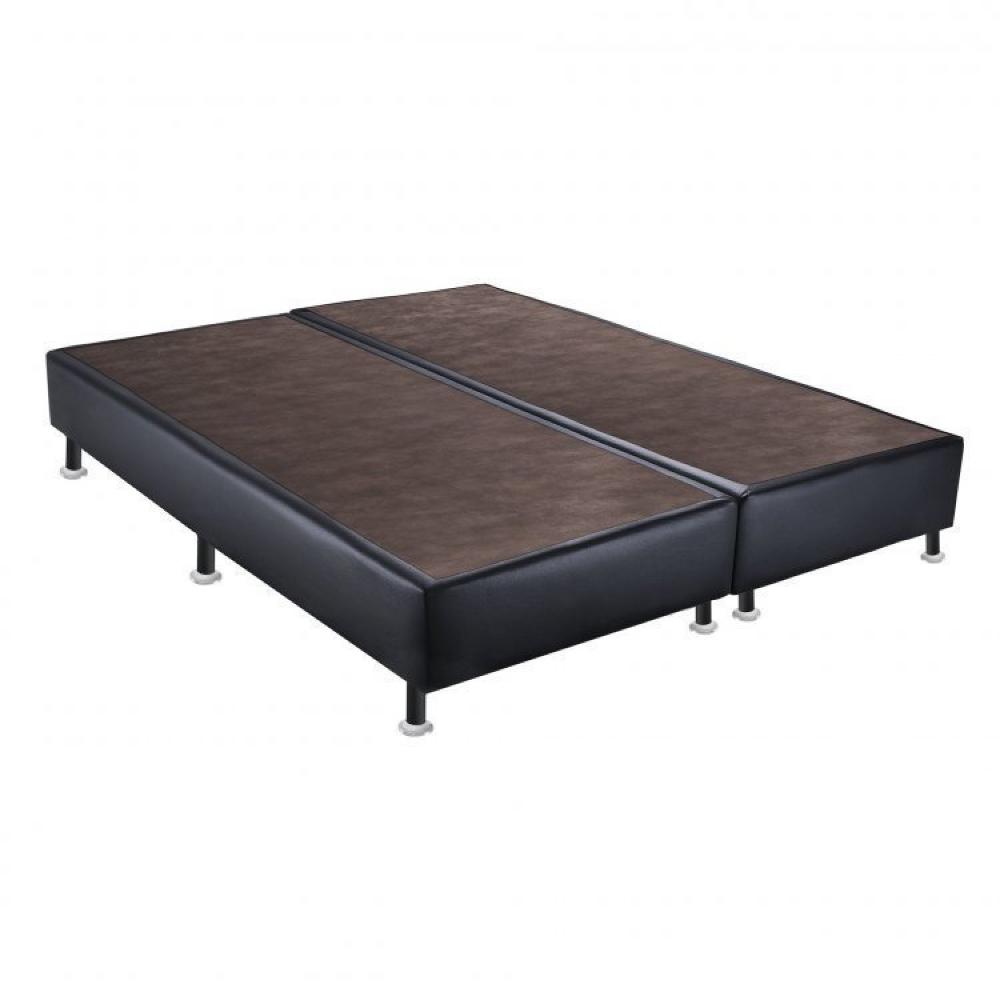 Miniatura Cama Box Colchão Iso Molas Nanolastic Queen Size Ortobom Preto/Cinza