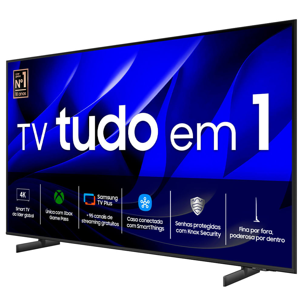 Smart TV Samsung 65" Polegadas Crystal UHD 4K 65DU8000 2024, Painel Dynamic Crystal Color e Gaming Hub Bivolt