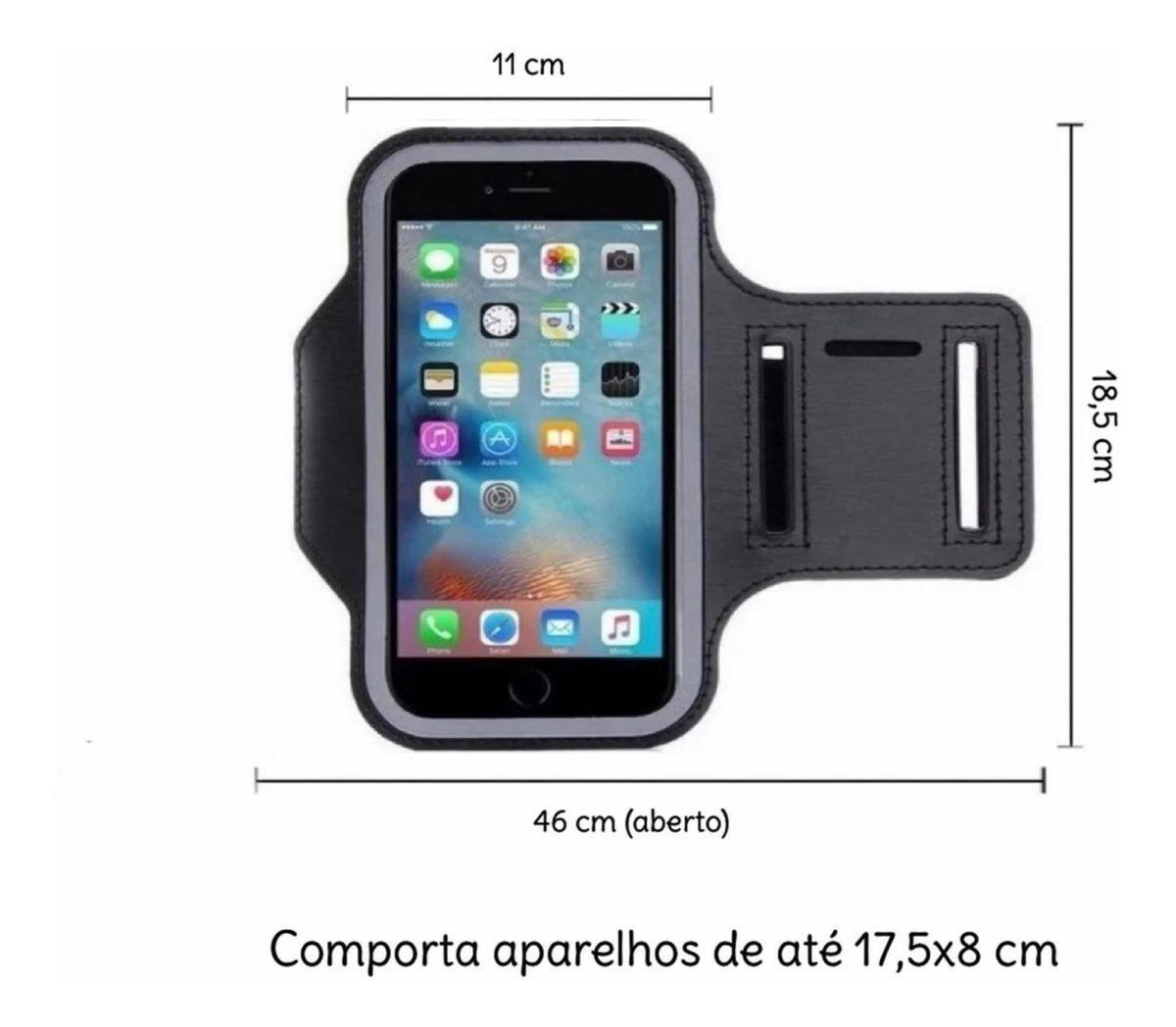 Miniatura Braçadeira Porta Celular Braço Corrida Academia