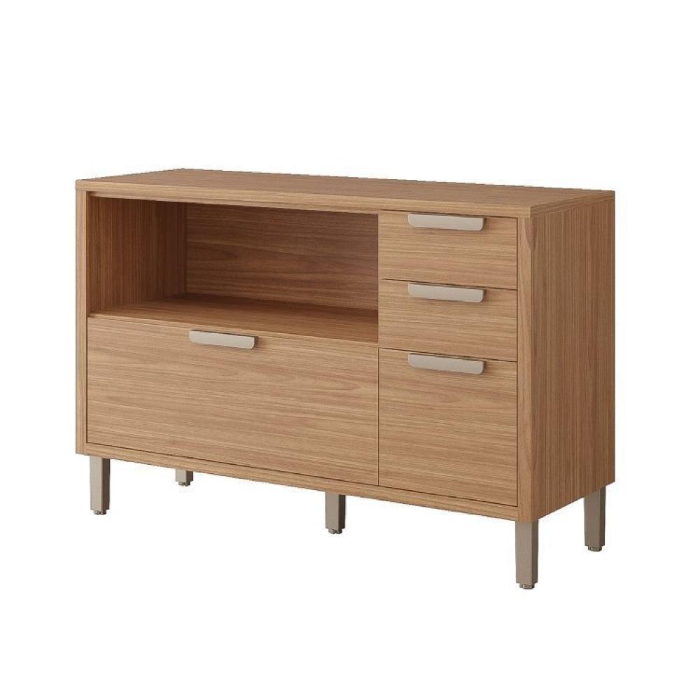 Miniatura Cozinha Modulada Compacta 4 peças 1 Nicho para Forno ou Micro-ondas Helen Yescasa Freijó/Titanium