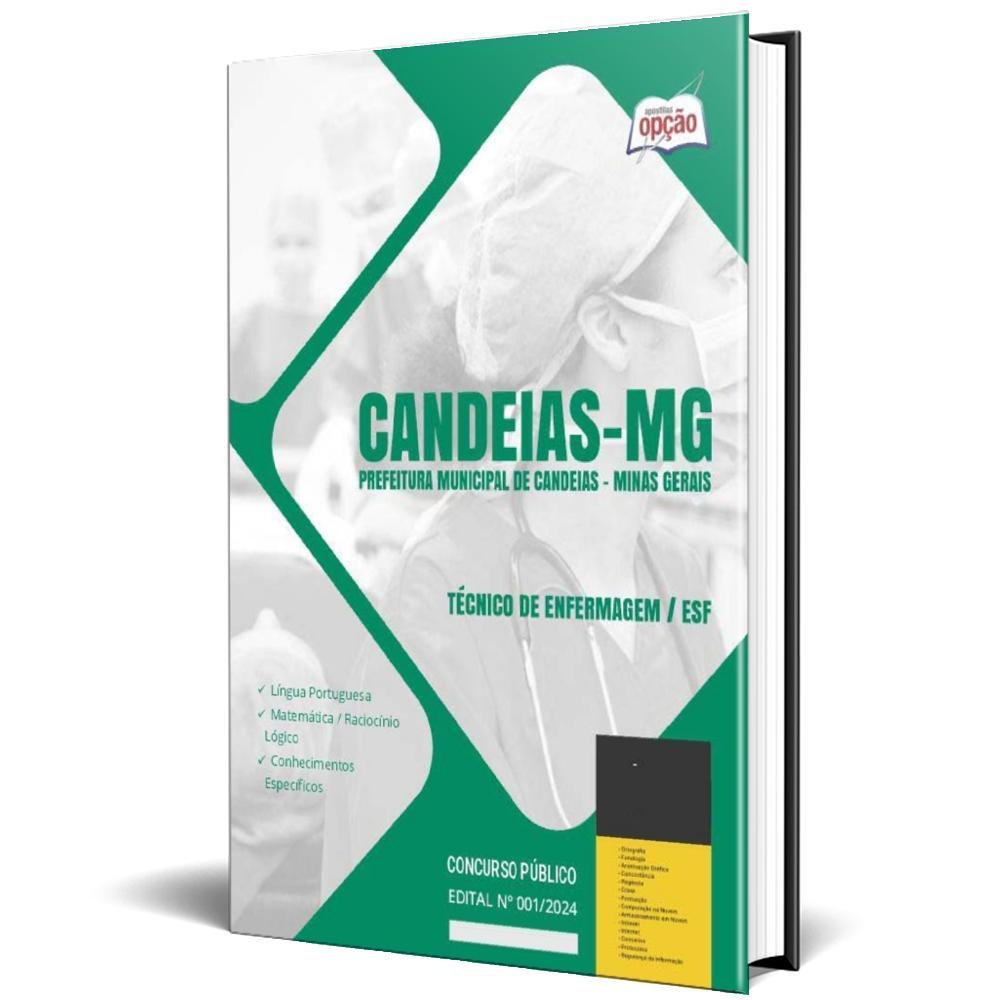 Miniatura Apostila Prefeitura Candeias Mg 2024 Técnico Enfermagem /