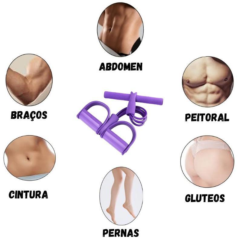 Miniatura Extensor Elástico Para Exercícios Em Casa Treino Funcional