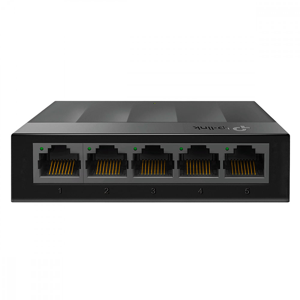 Miniatura Switch Gigabit de Mesa TP-Link com 5 portas - LS1005G 64731903177 - Preto - 90 x 72 x 23 mm - 36 - Switch - Bivolt