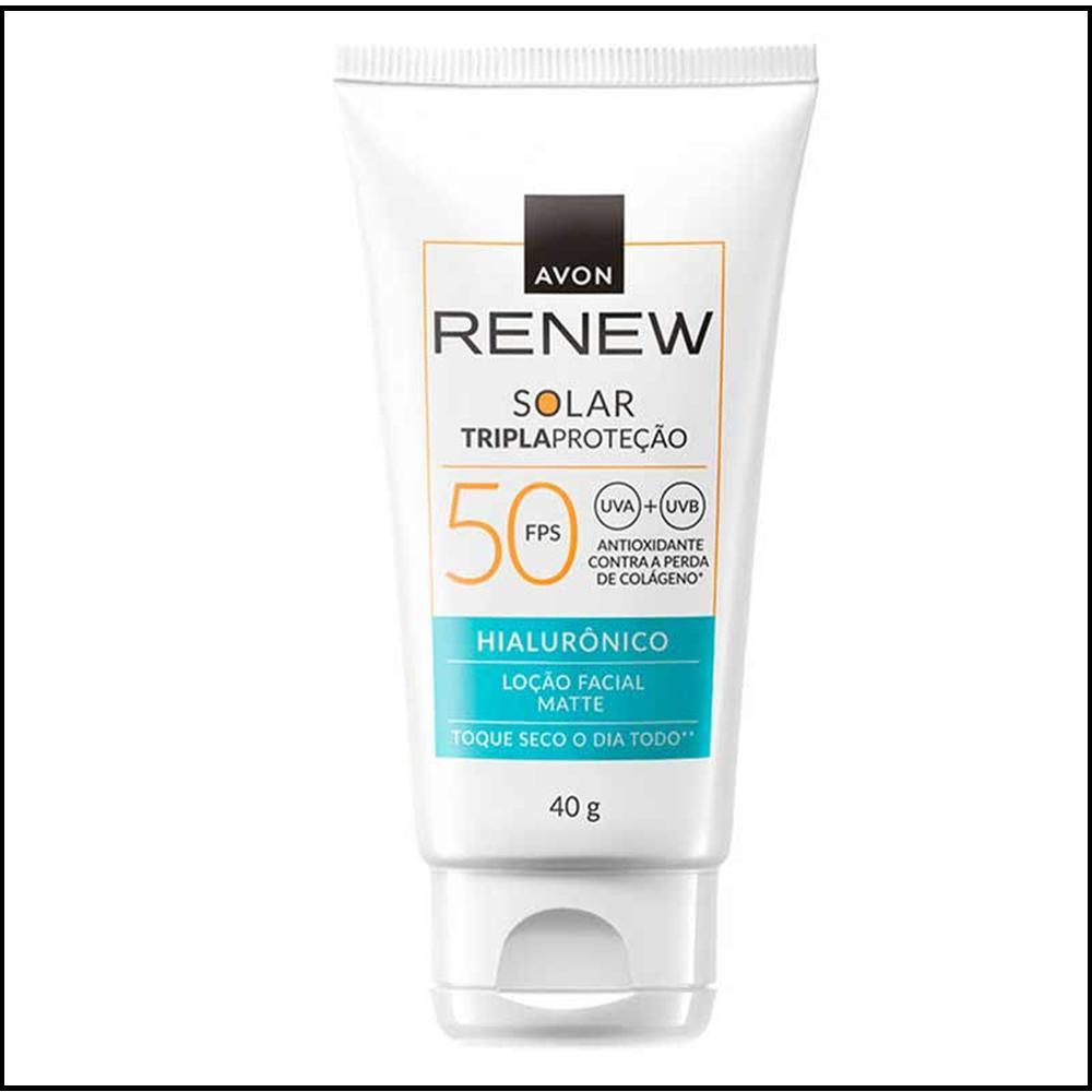 Miniatura Avon Protetor Solar Renew Fps50 Acido Hialurônico - 40G