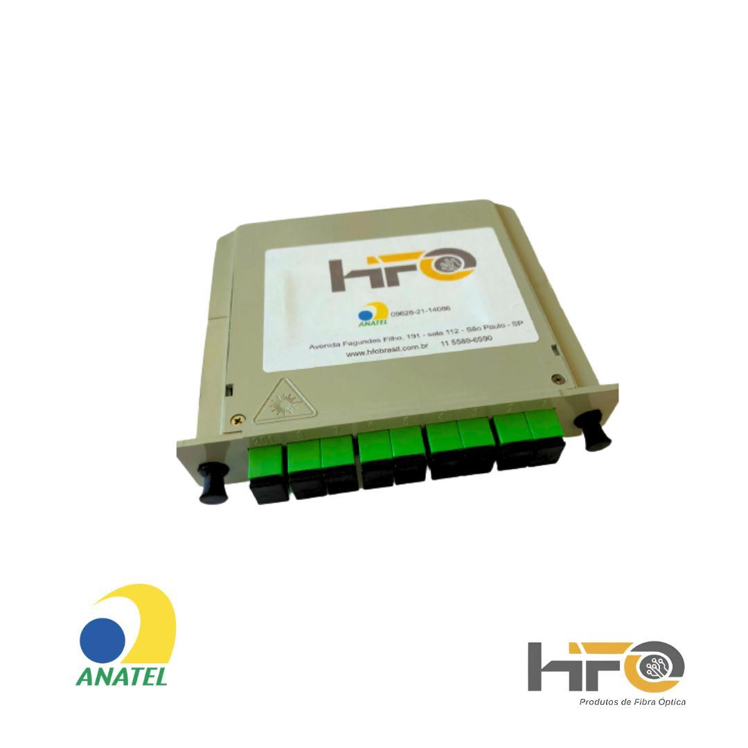 Miniatura Splitter Box Modular 1X8 Apc Fibra Óptica Rede Internet Pon