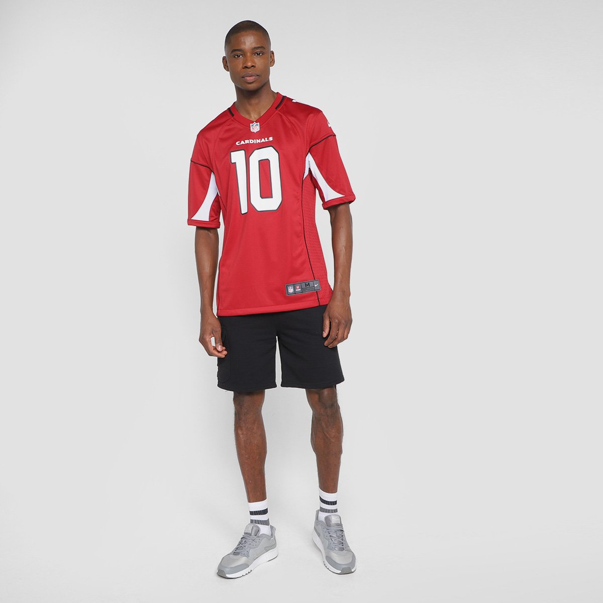 Miniatura Camisa NFL Arizona Cardinals DeAndre Hopkins n° 10 Nike Masculina Vermelho - G