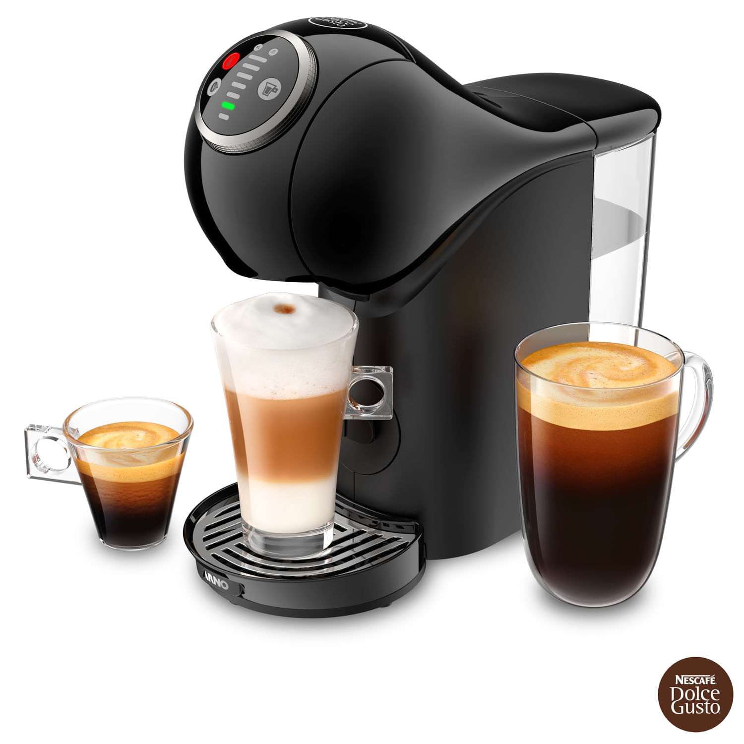 Miniatura Cafeteira Arno Dolce Gusto® Genio S Plus Preta para Café Espresso - DGS2 110