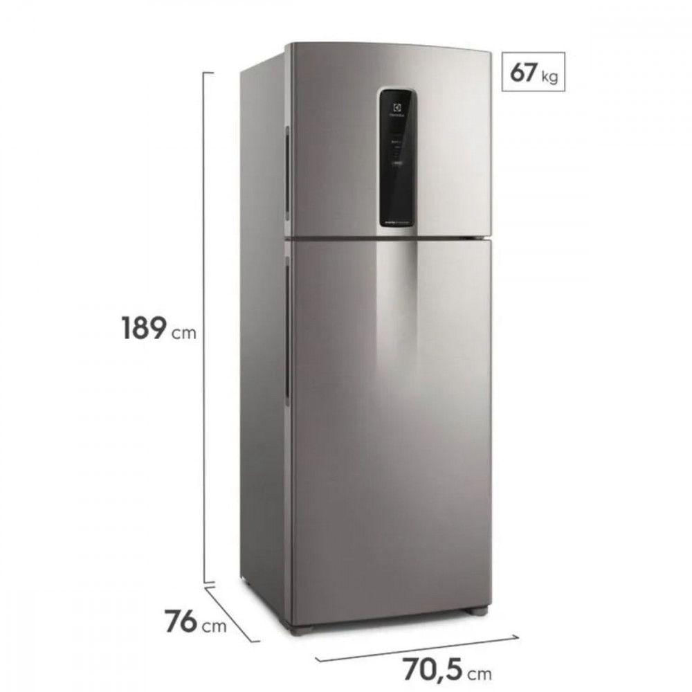 Geladeira Electrolux Frost Free Inverter 480L Inox Bivolt
