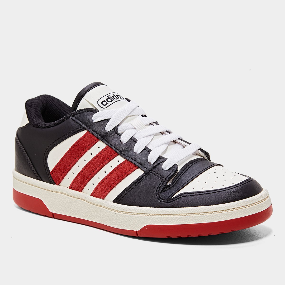 Miniatura Tênis infantil Adidas Break Start Preto+Vermelho - 33