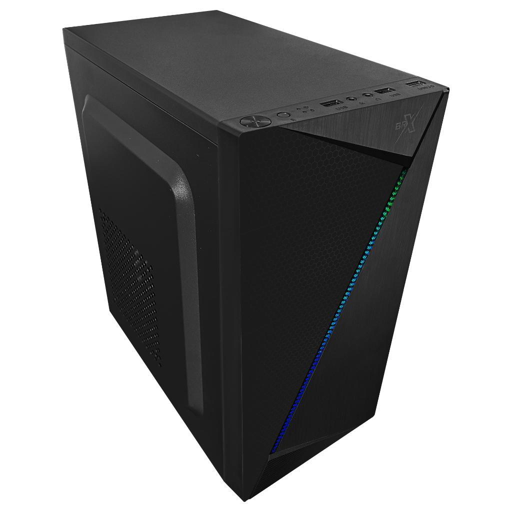 Miniatura Gabinete Gamer Atx Brx Bm20 Ca-054 Led Rgb Vortex Preto