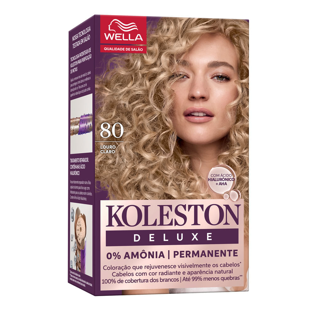 Miniatura Tintura Koleston Deluxe Cor 80 Louro Claro