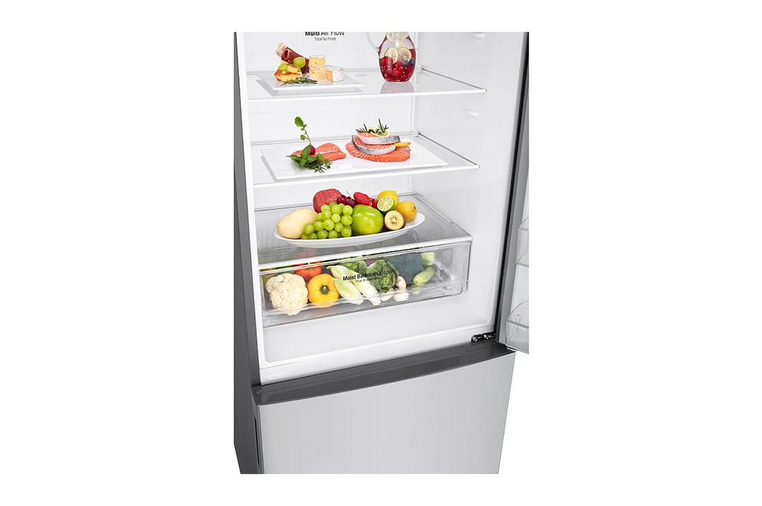 Geladeira LG Inverter Bottom Freezer 451 litros 127v Platinum - GC-B569NLLM