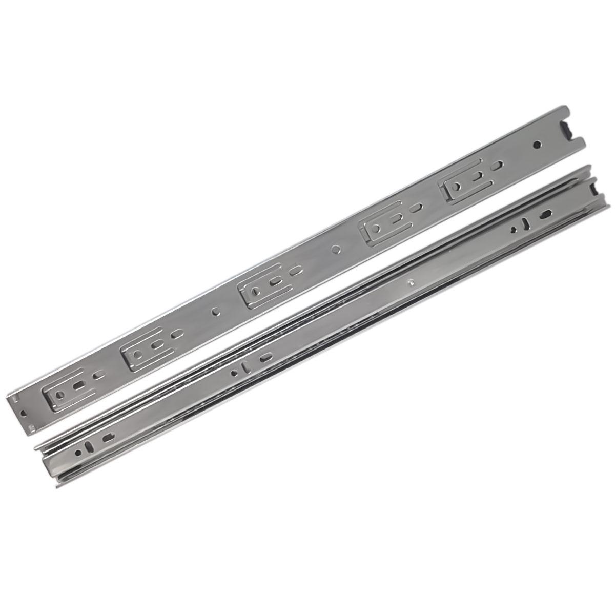 Miniatura Kit 8 Corrediça Telescópica 450Mm X 35Mm 35Kg Gaveta 4 Pares