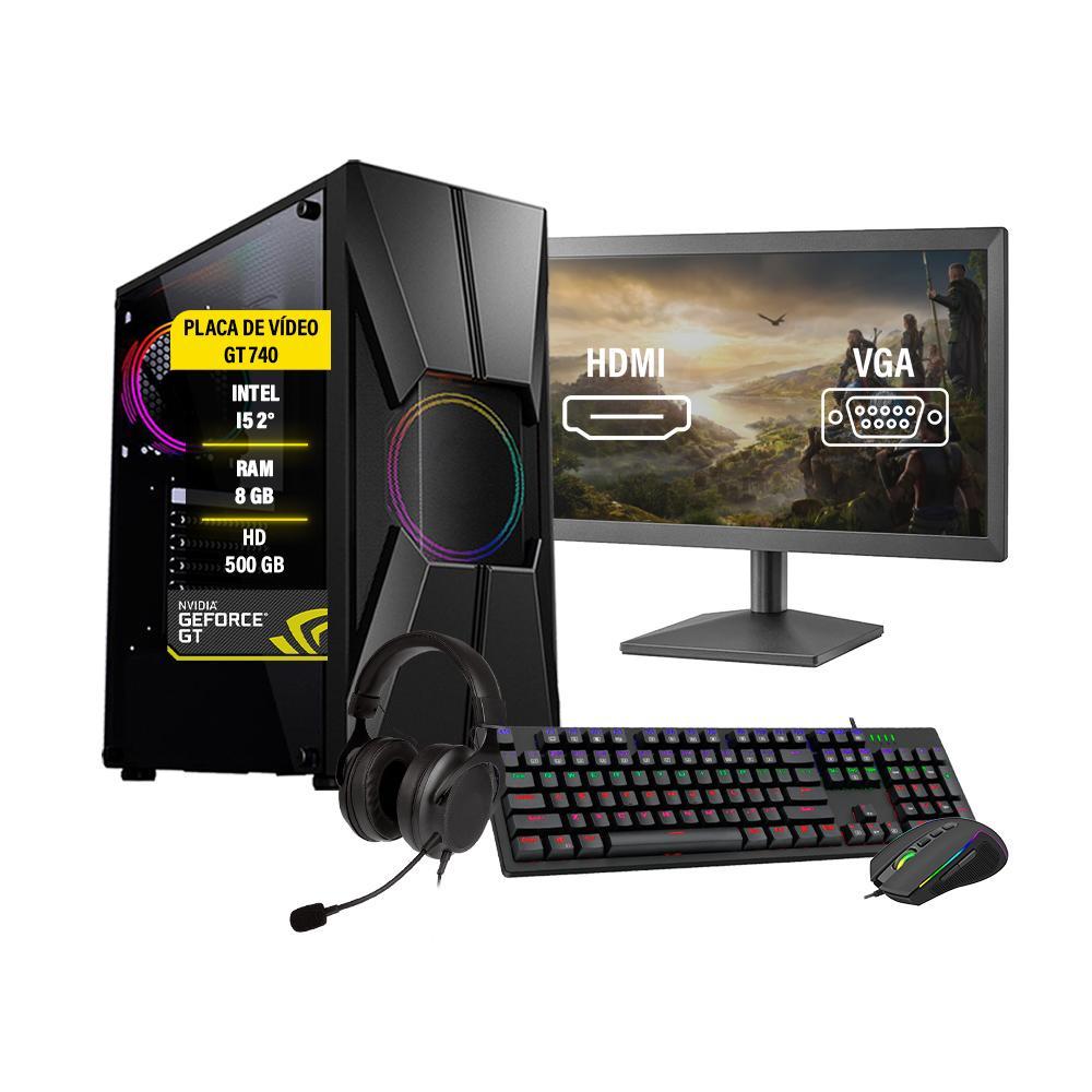 Miniatura Pc Gamer Completo Aires I5 Gt 740 Memória 8Gb Hd 500Gb