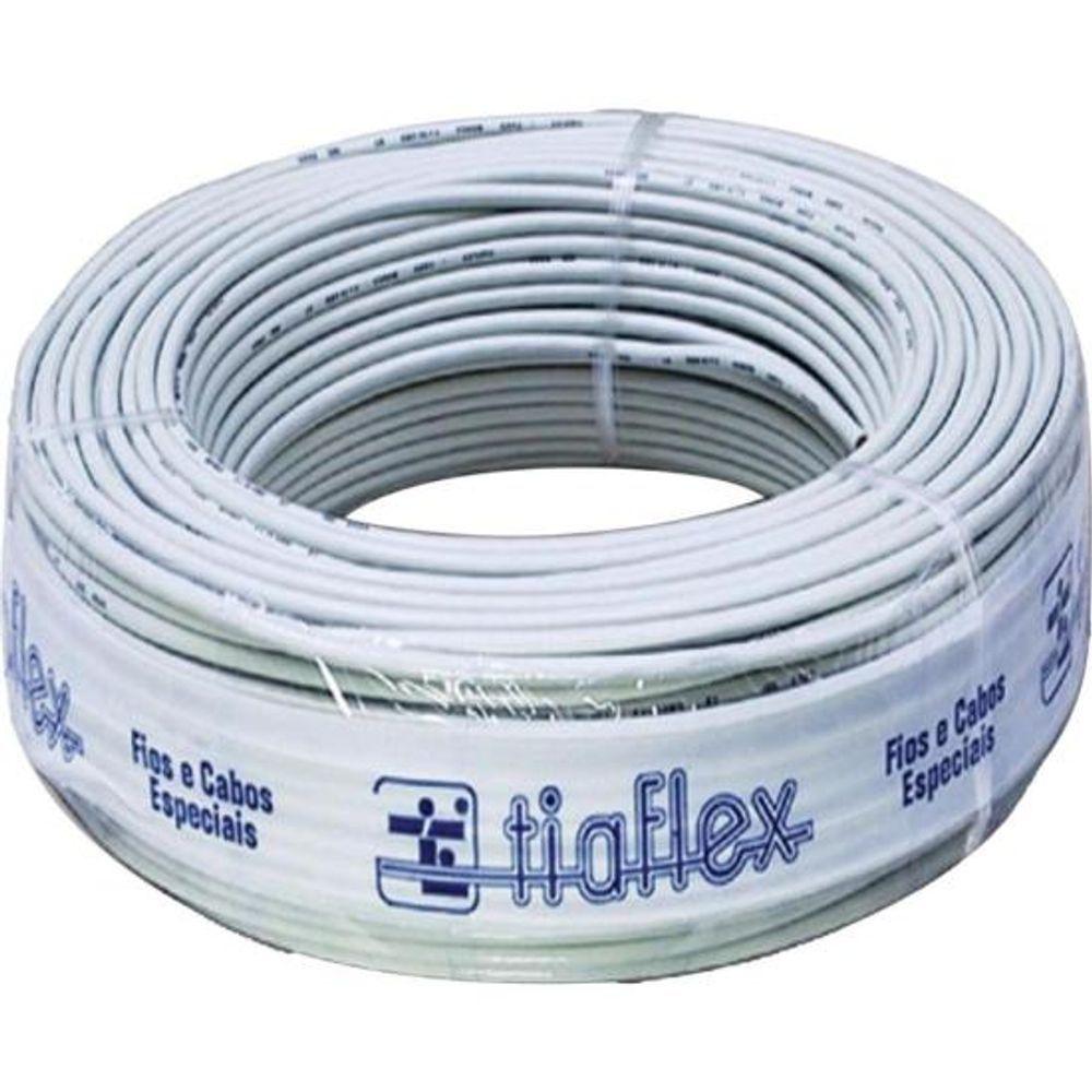 Miniatura Fio Manga 4 X 22awg Com Blindagem Bege Tiaflex - Rl - 100