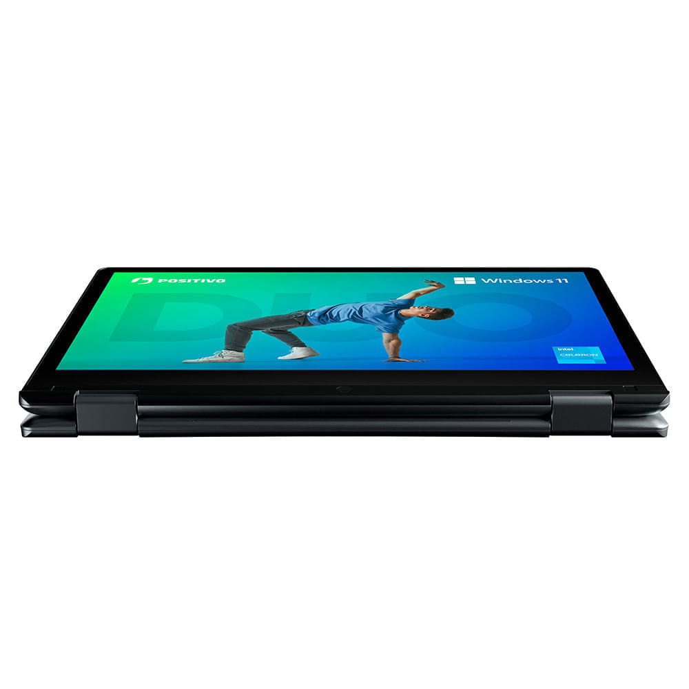 Notebook 2 em 1 Positivo Duo C8128E Intel® Celeron® N4500 Windows 11 Home 8GB RAM 128GB eMMC 11” LED HD IPS - Cinza