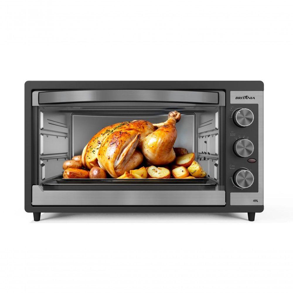 Miniatura Forno Elétrico 49L Britânia BFE49 Dupla Resistência 220V