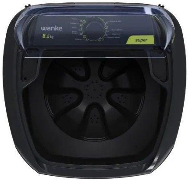 Miniatura Lavadora De Roupas Semiautomática Super - 8,5 Kg - Preta - W