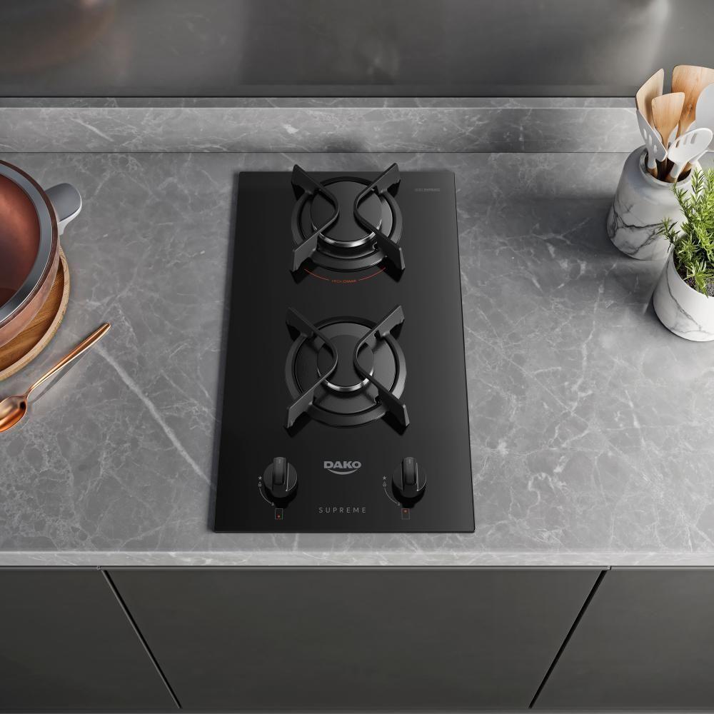 Cooktop 2 Bocas Com Mesa De Vidro Dako Supreme Bivolt