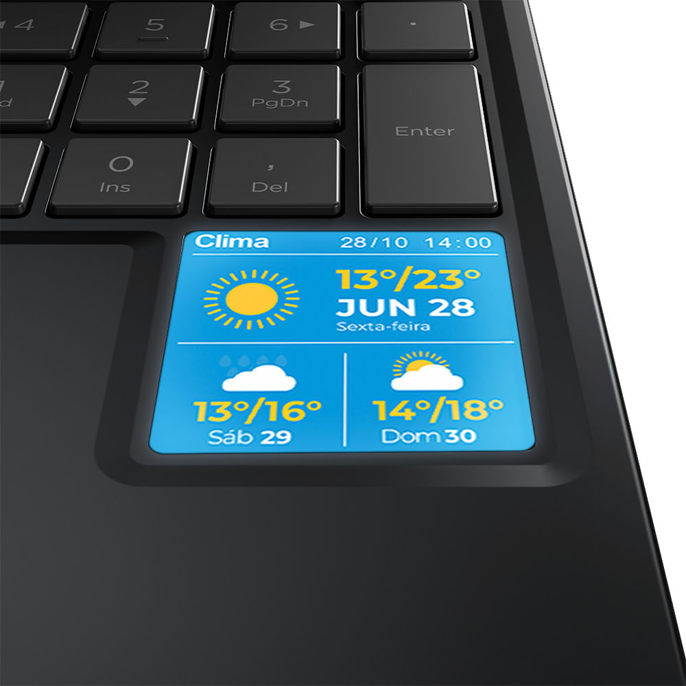 Miniatura Notebook Positivo Vision C15M Intel® Celeron® N4500 Linux 8GB RAM 256GB eMMC 15.6" Full  HD IPS – Minitela - Cinza