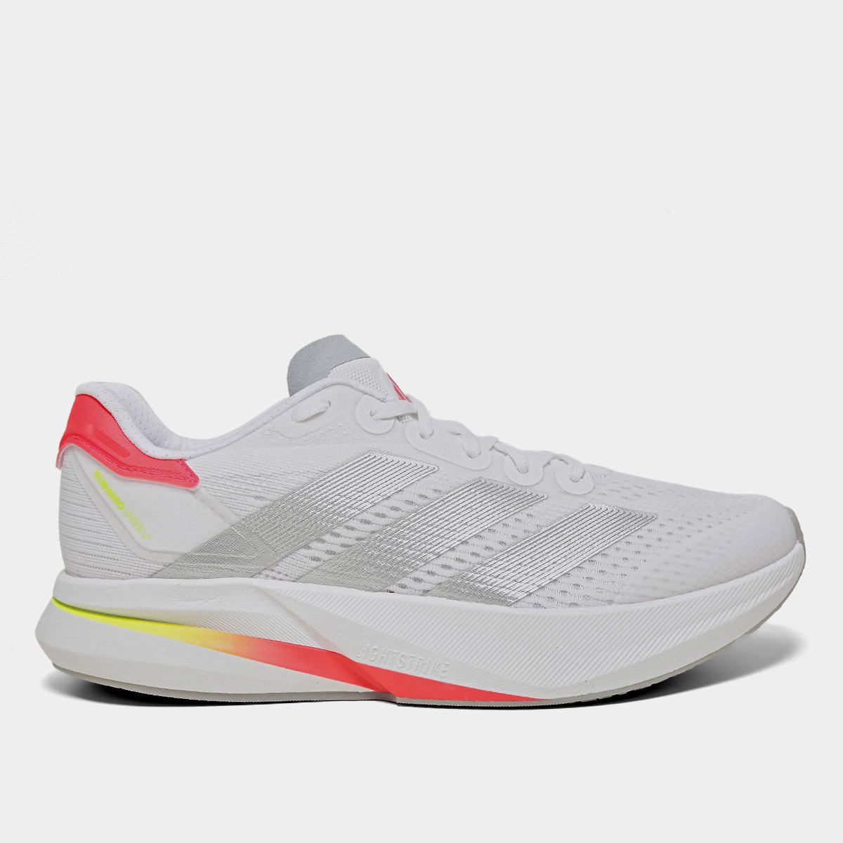 Miniatura Tênis Adidas Duramo Speed 2 Feminino Branco+prata - 34