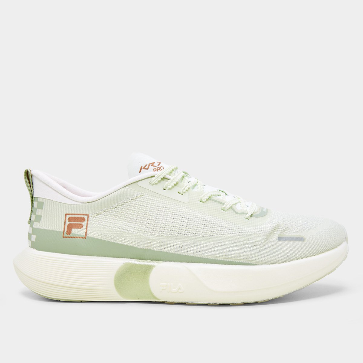 Miniatura Tênis Fila Kr7 Pro Speed Tech Masculino Verde+Dourado - 37