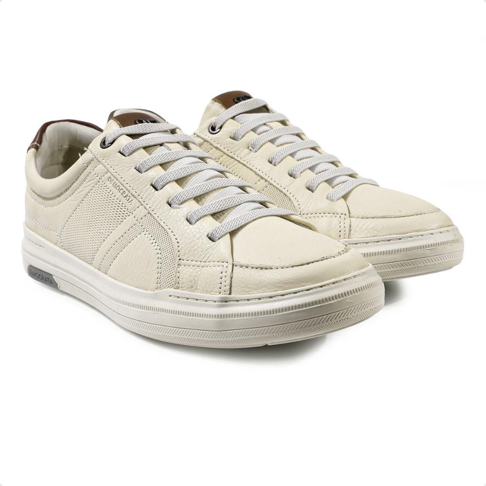 Miniatura Sapatênis Democrata Denim Luke Masculino Bege / Marrom - 37