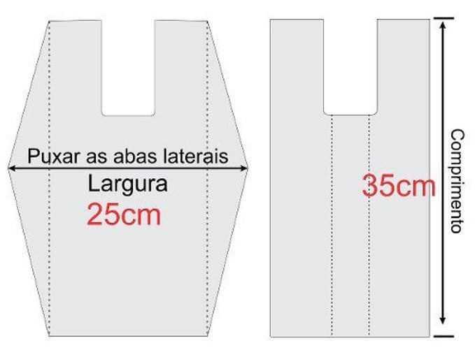 Miniatura Sacola Plástica Peq. Azul 25X35Cm - Rioplastic C/5000 (5Pct)
