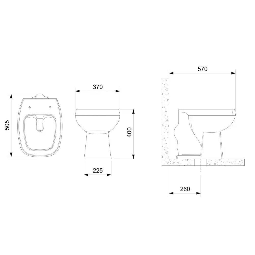 Miniatura Vaso Sanitário Convencional com Assento Soft Close Avant Incepa Branco Brilhante
