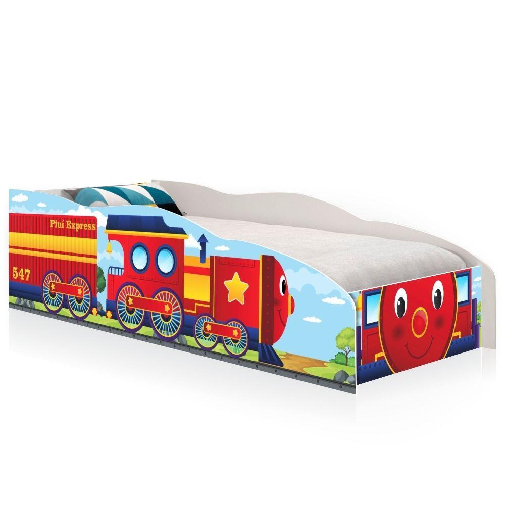 Miniatura Cama Infantil Premium Kids Trem Piuí Express Com Colchão