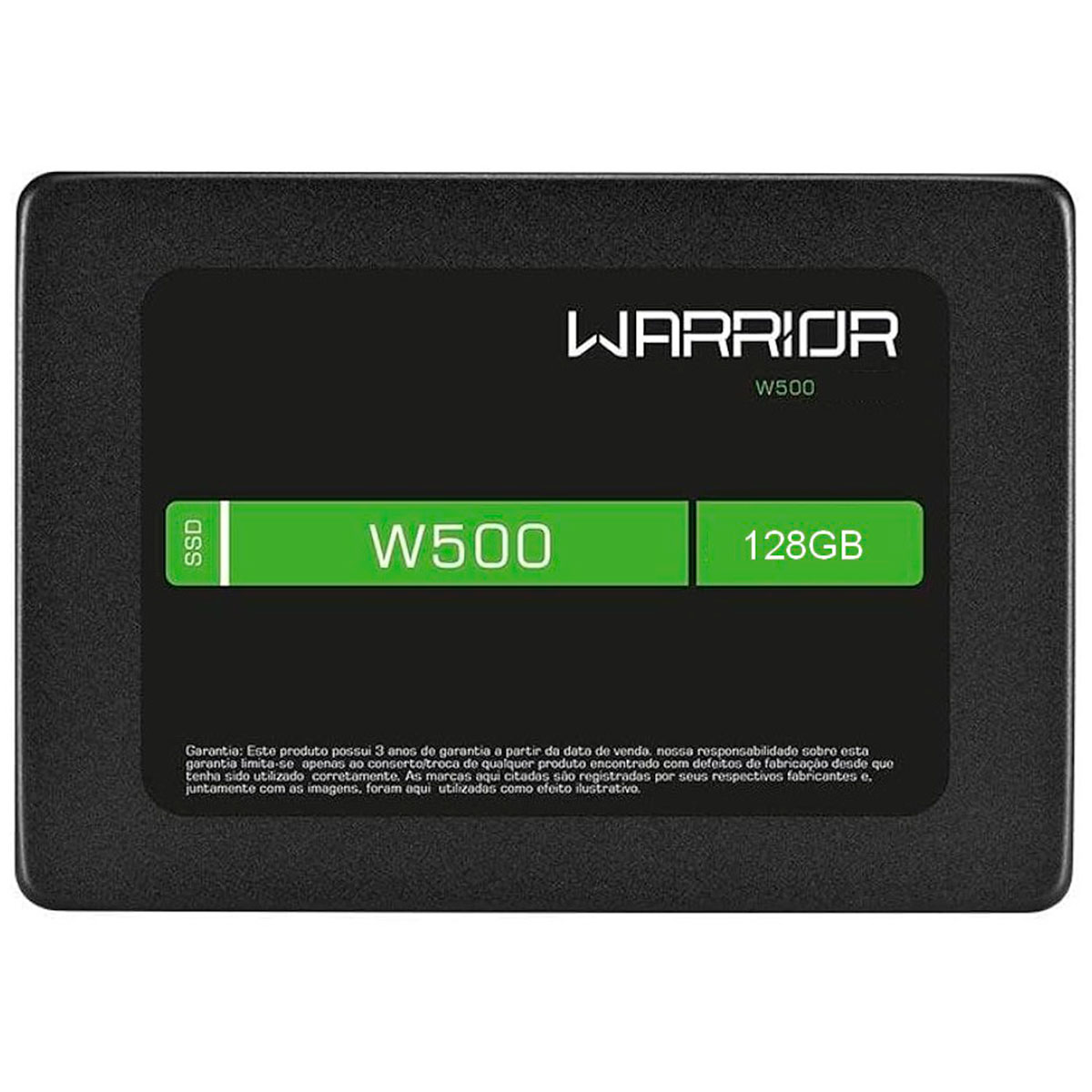 Miniatura SSD 128GB Warrior, SATA III 6Gb/s, 2.5", Leitura 500 MB/s, Gravação 450 MB/s